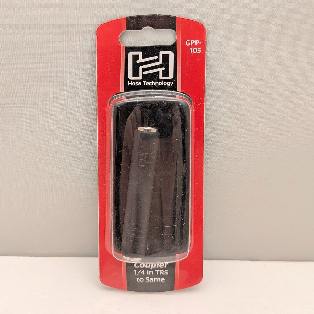 HOSA TECHNOLOGY | Coupler | 1/4" TRS [ Tip Ring Sleeve ] to Same | GPP-105 | NEW